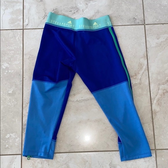 Adidas Stellasport 3/4 Running Tights- Blue🤍 - Picture 8 of 8